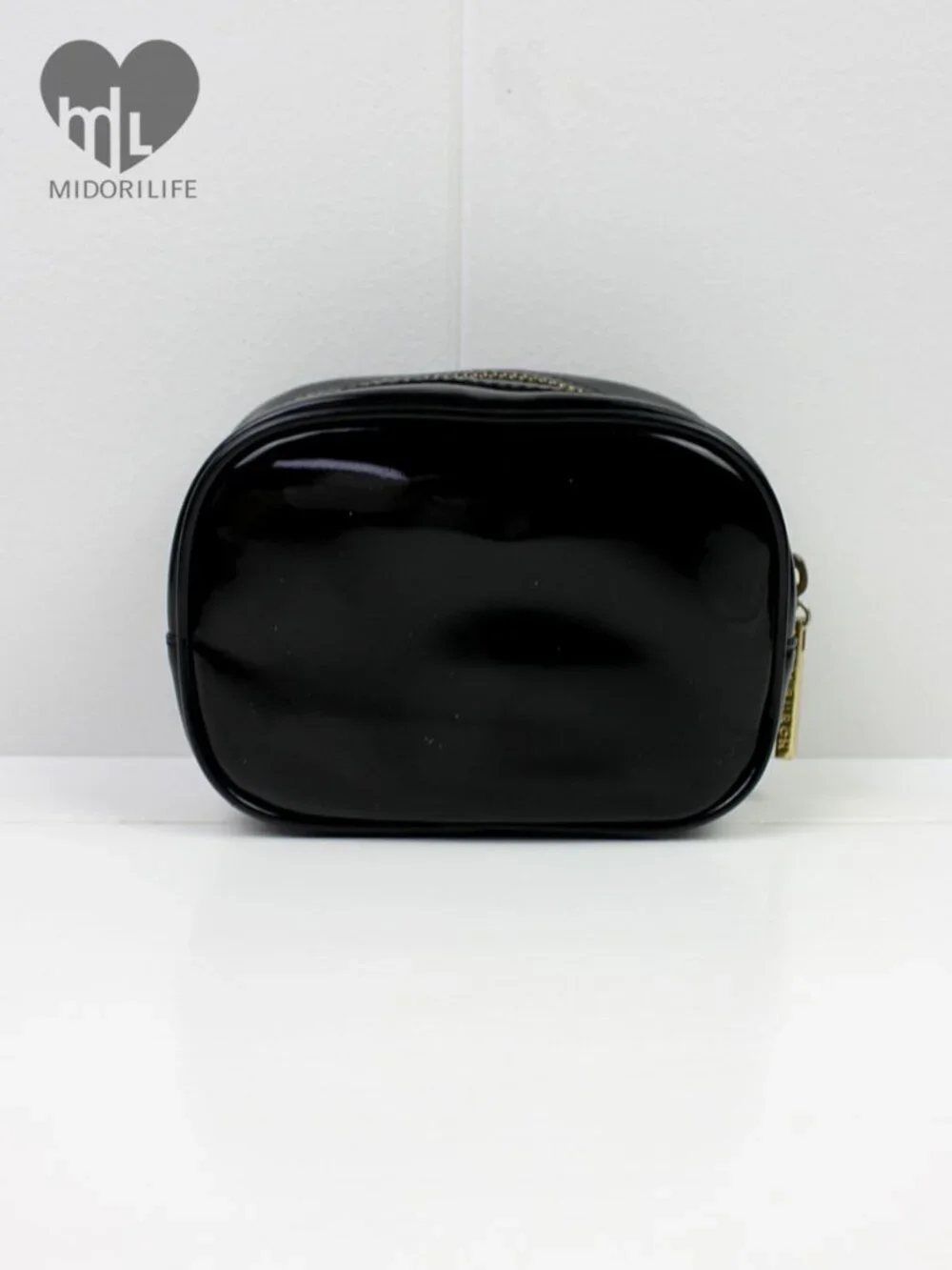 TORY BURCH Patent Leather Mini Miller Cosmetic Case